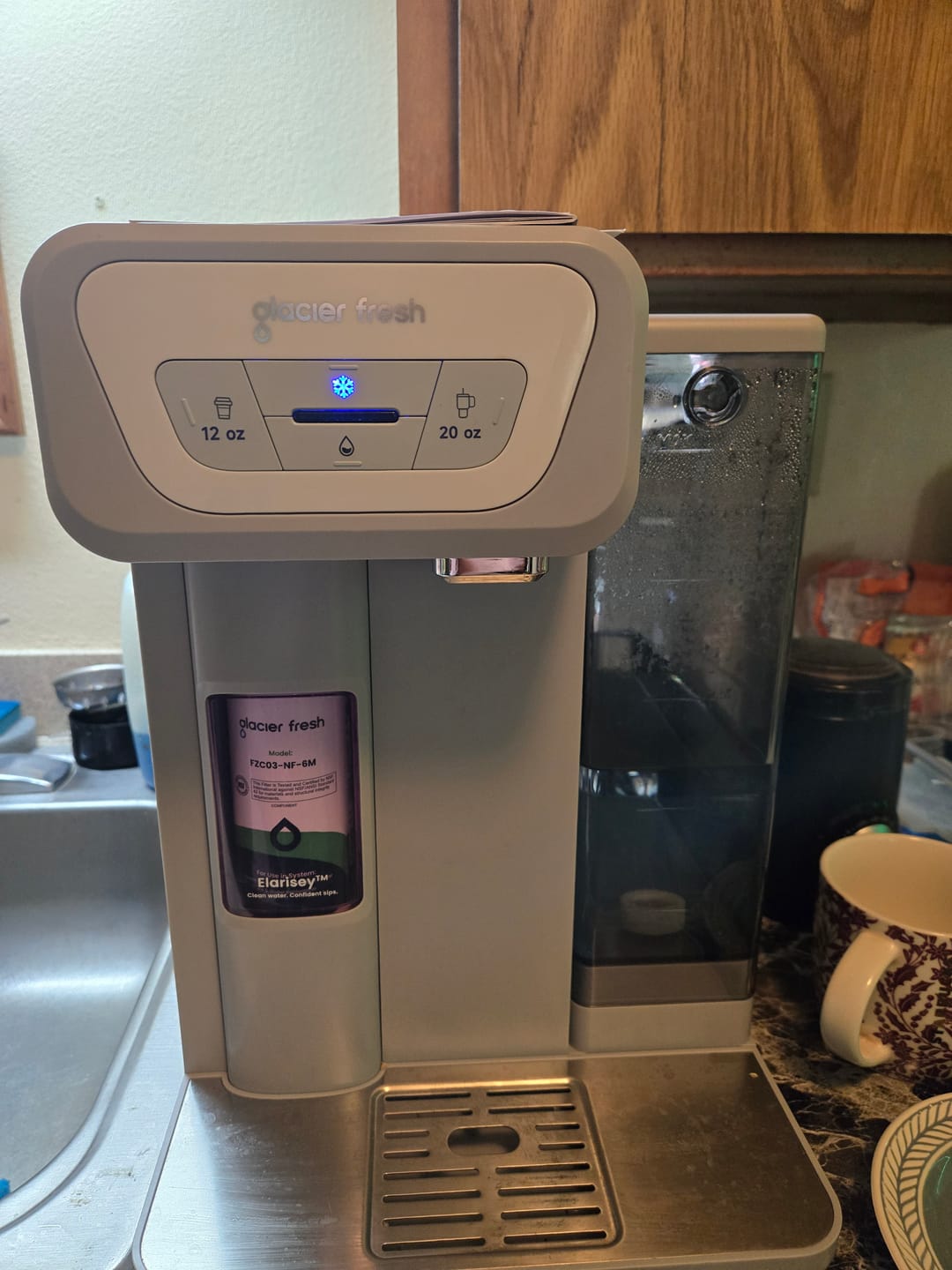 Customer photo review of GlacierFresh Coolon Countertop Cold Water Dispenser | Advanced Nano-Filtration & Instant Chilling