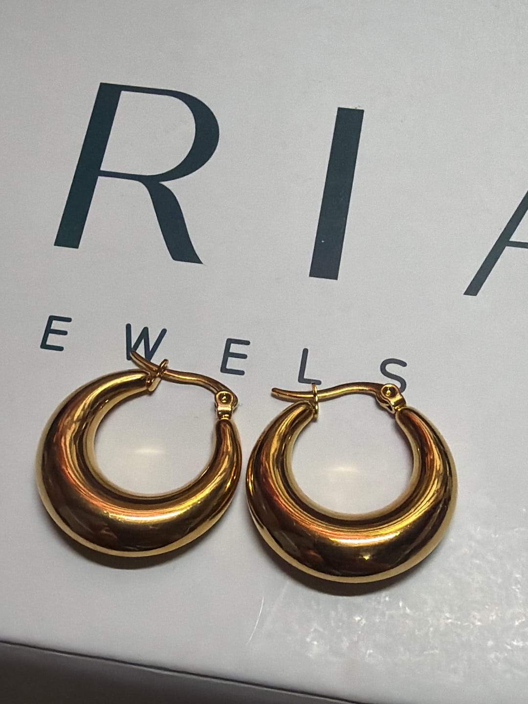 Customer photo review of Celine Hoops