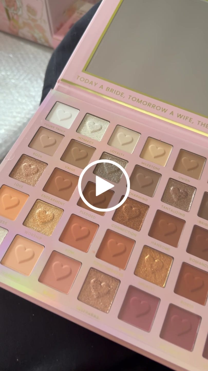 Recenzja wideo klienta dotycząca palety Wedding Wish XL