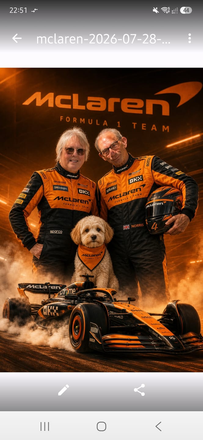 Customer photo review of Custom F1 Racing Portrait