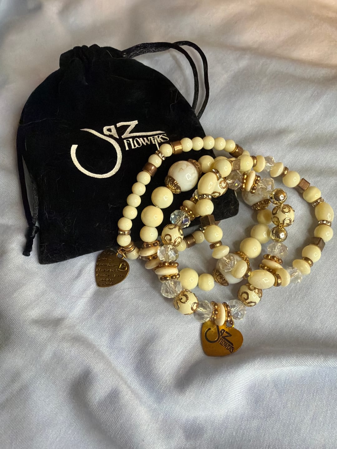 Customer photo review of Lucy - Stretchy Doodah Stacks Bracelet