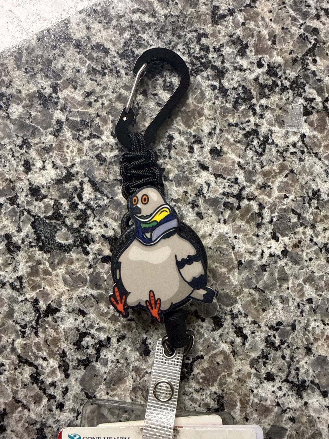 Customer photo review of New! Round Feller Badge Reel