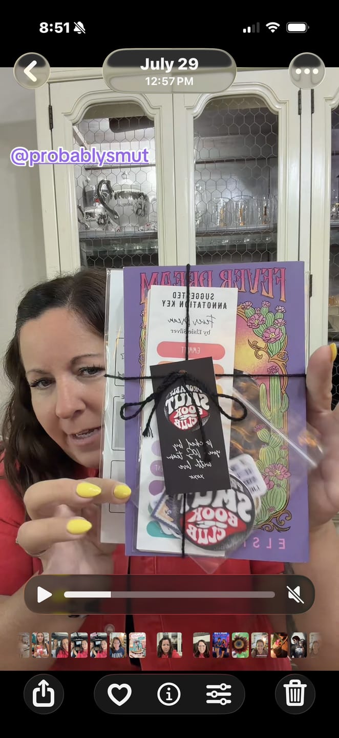 Customer photo review of good girl book club subscription