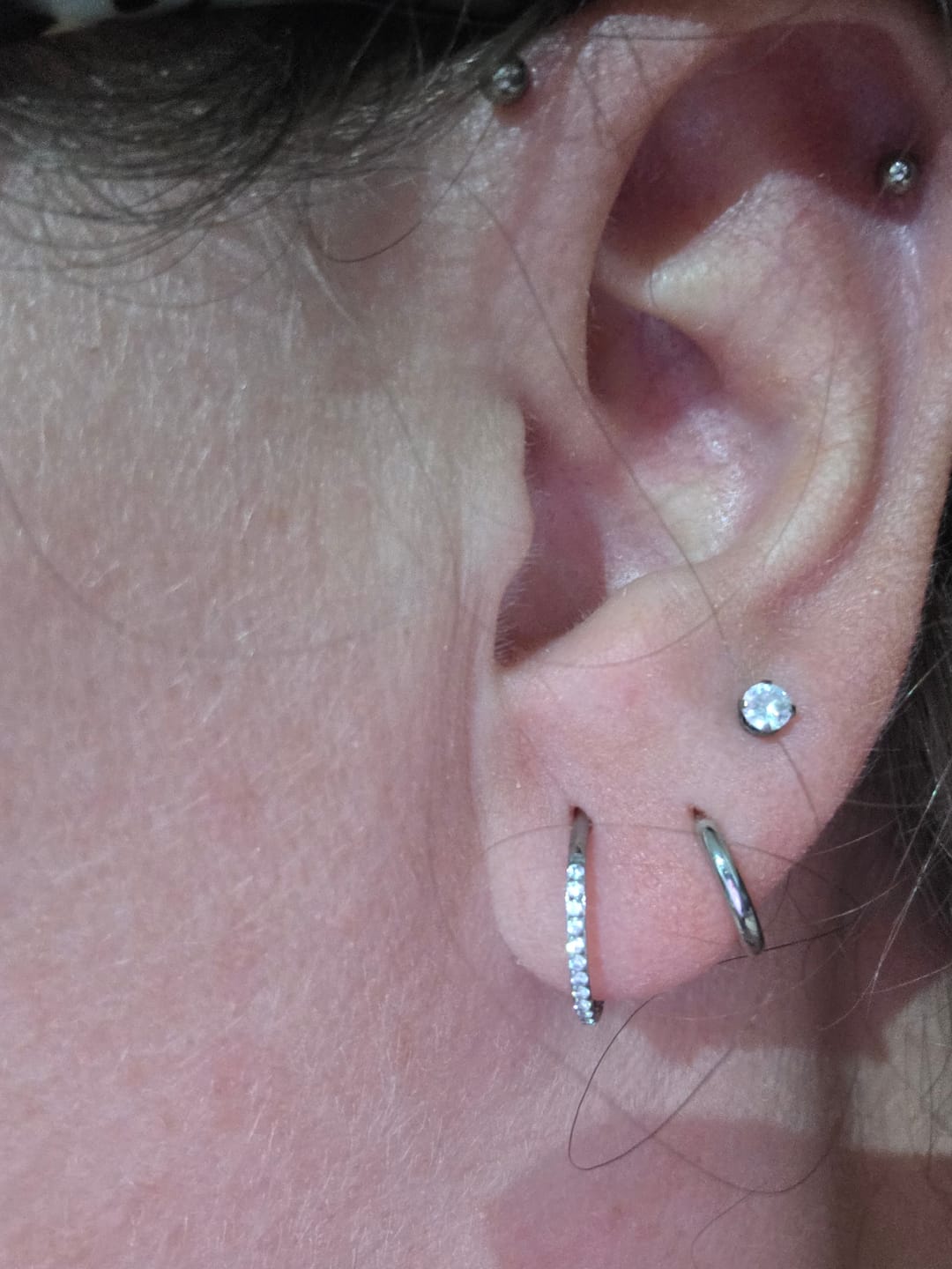 Customer photo review of Eternity Pavé Clicker Silver