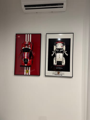 Customer photo review of Wall Display Frame for LEGO® Technic F1  Ferrari 488 GTE ''AF Corse #51'' 42125