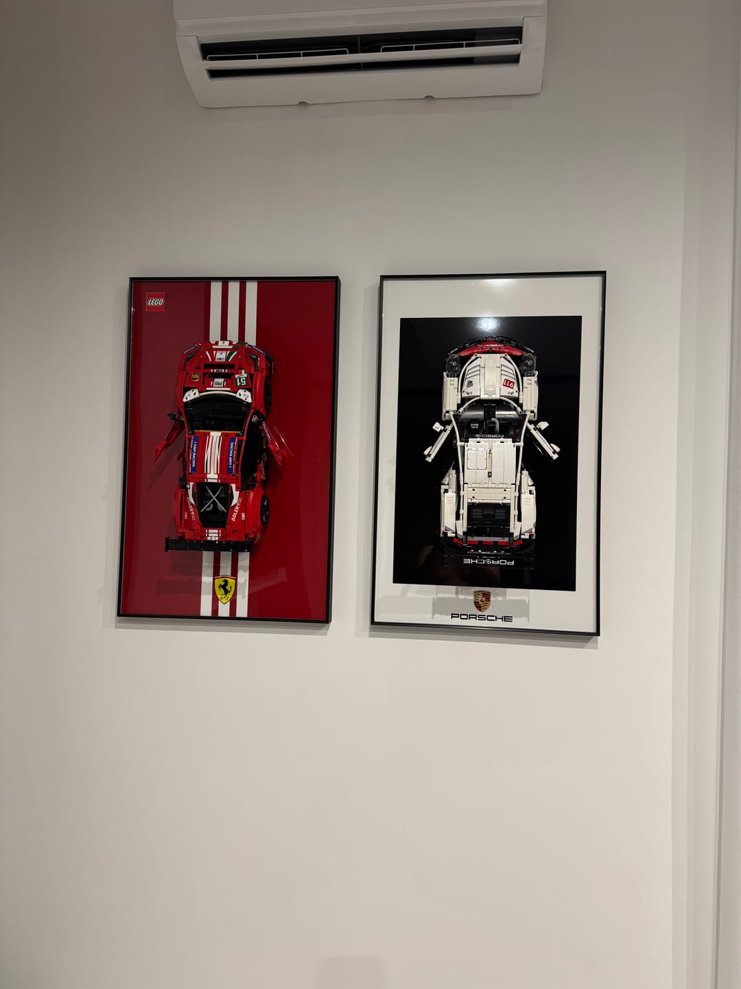 Customer photo review of Wall Display Frame for LEGO® Technic F1  Ferrari 488 GTE ''AF Corse #51'' 42125