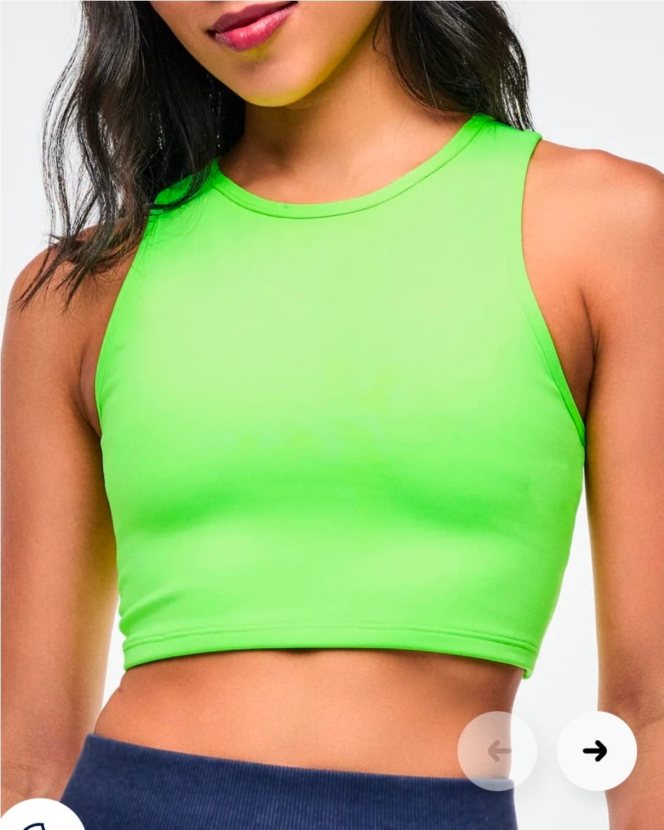 Customer photo review of Jean Jamz High Neck Crop Tank