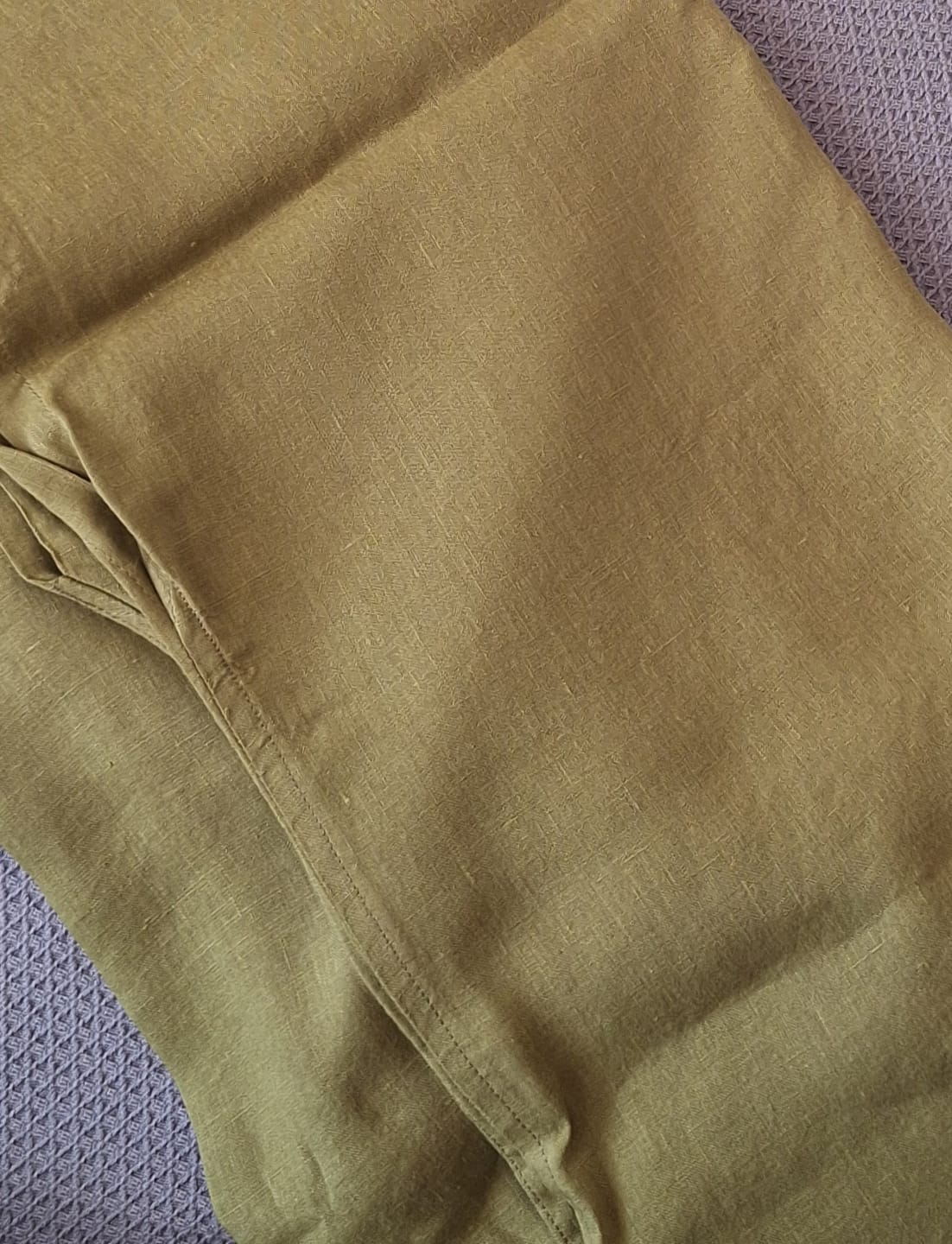 Customer photo review of NEW! LINEN Kimono Chartreuse