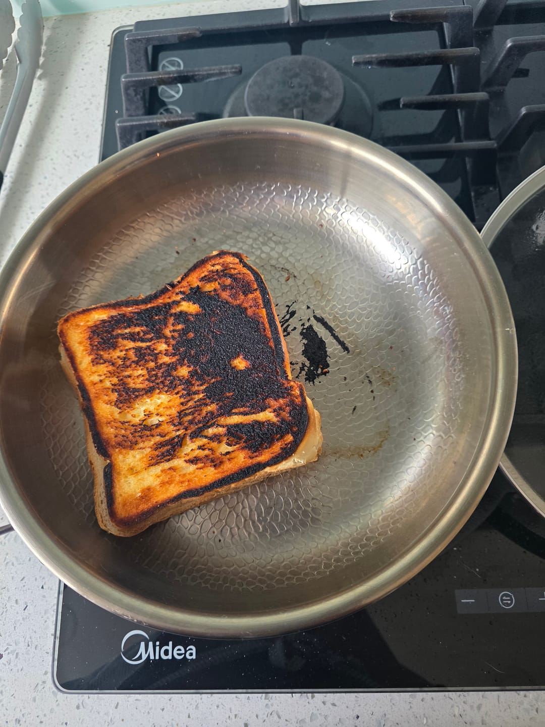 Customer photo review of Hand-Hammered Titanium Pan