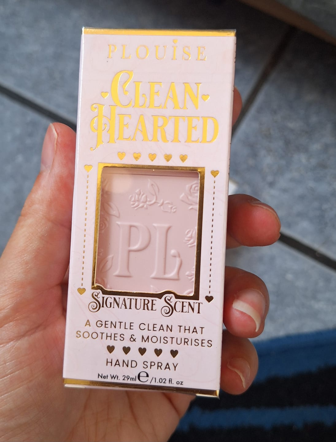 Customer photo review of Clean Hearted Hand Sanitizer Spray (29ml)