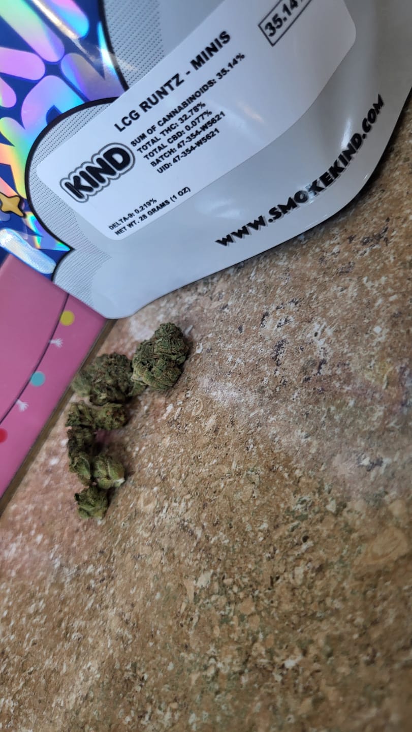 Customer photo review of LCG Runtz - Minis - 28 Grams - Hybrid