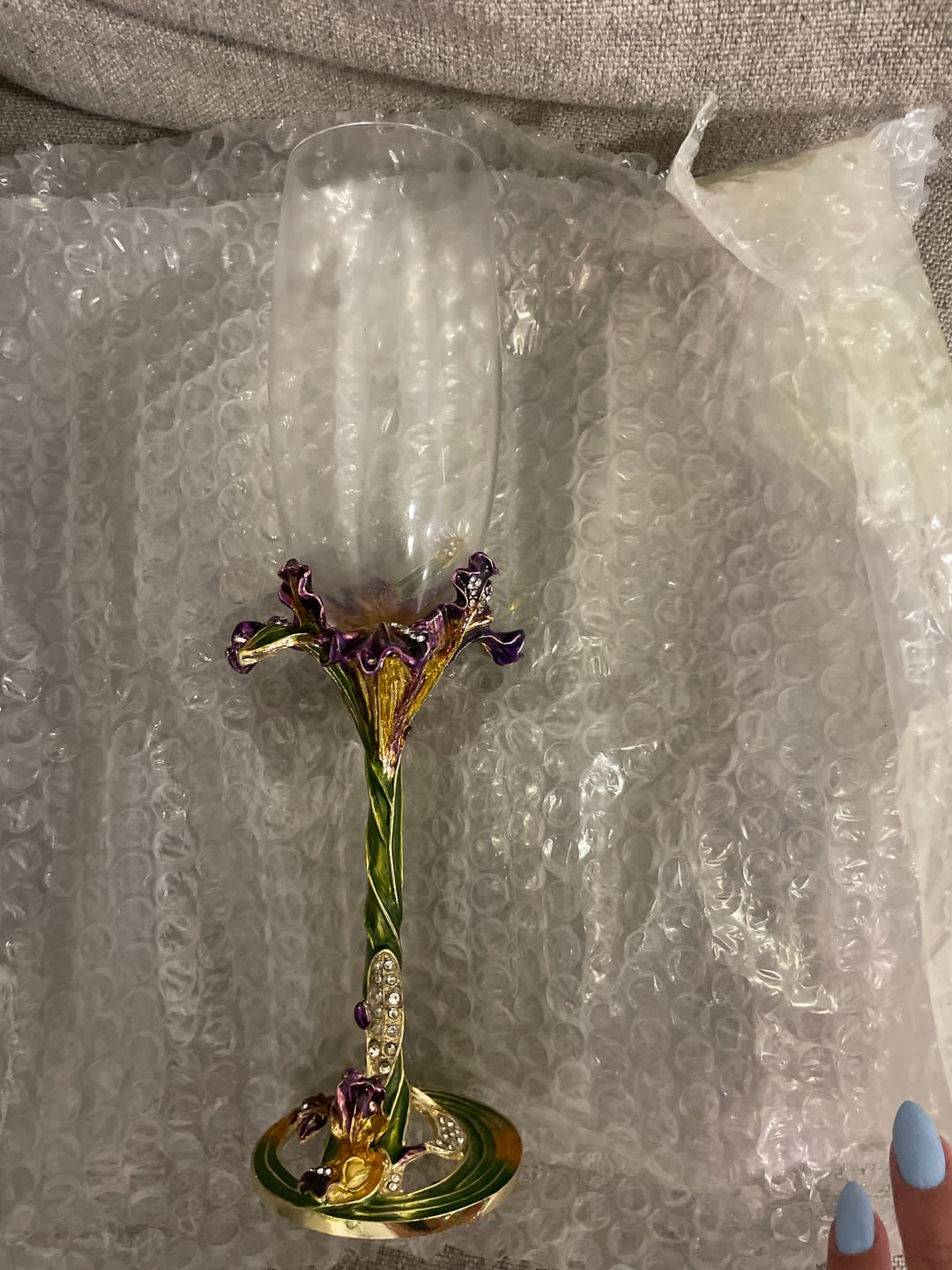 Customer photo review of Rapunzel's Champagne Glass