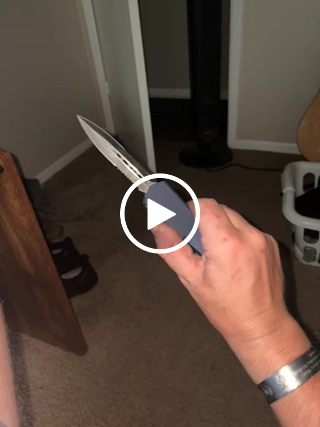 Customer video review of Blue Ghost OTF Knife (Multiple Blade Styles Available)