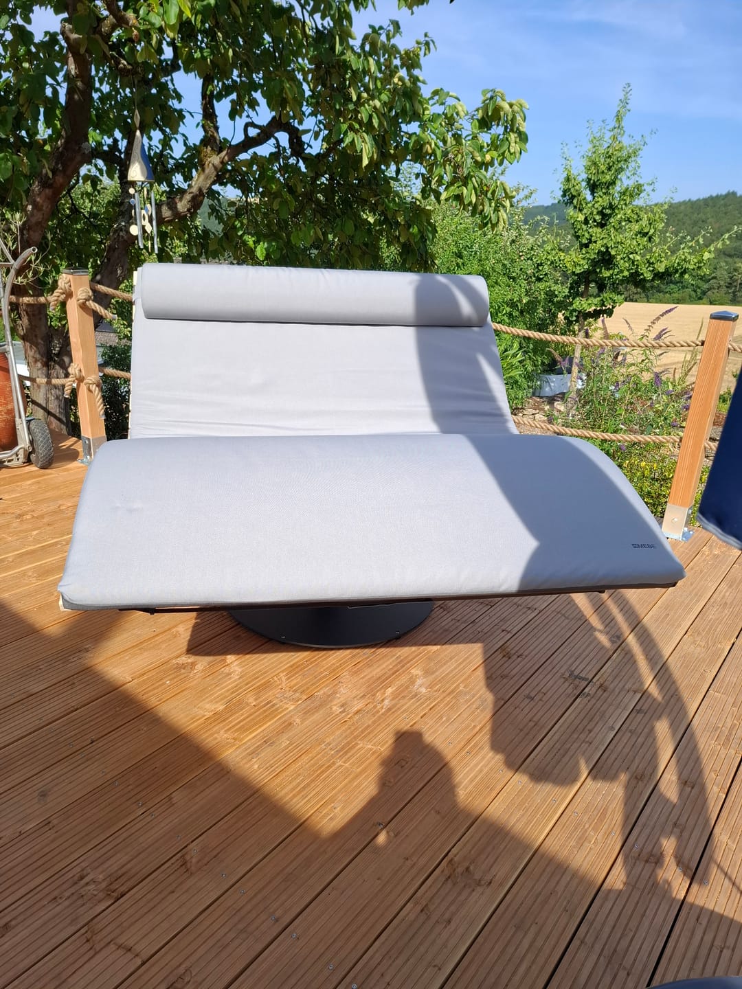 Customer photo review of MEBE Wave Lounge - drehbare Gartenliege für 2 Personen
