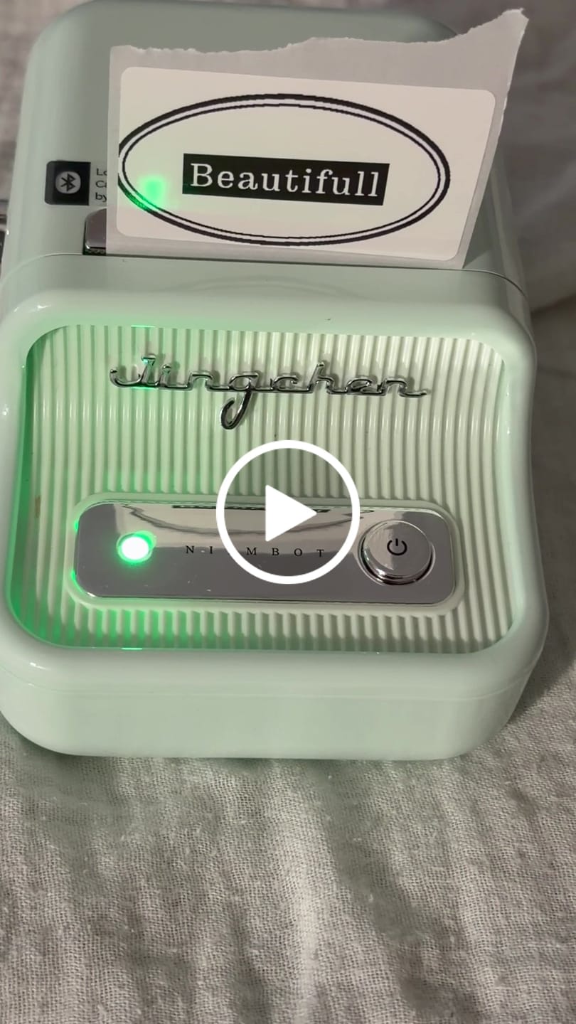 Customer video review of NIIMBOT B21 Bluetooth Thermal Label Printer, Efficient for Home, Office, Business