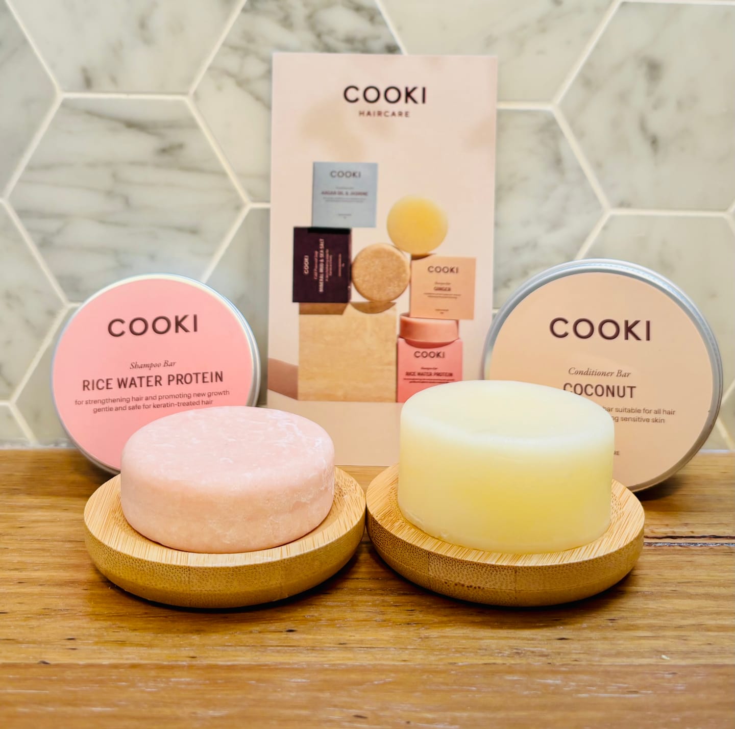 Customer photo review of Rice Water Protein Shampoo Bar