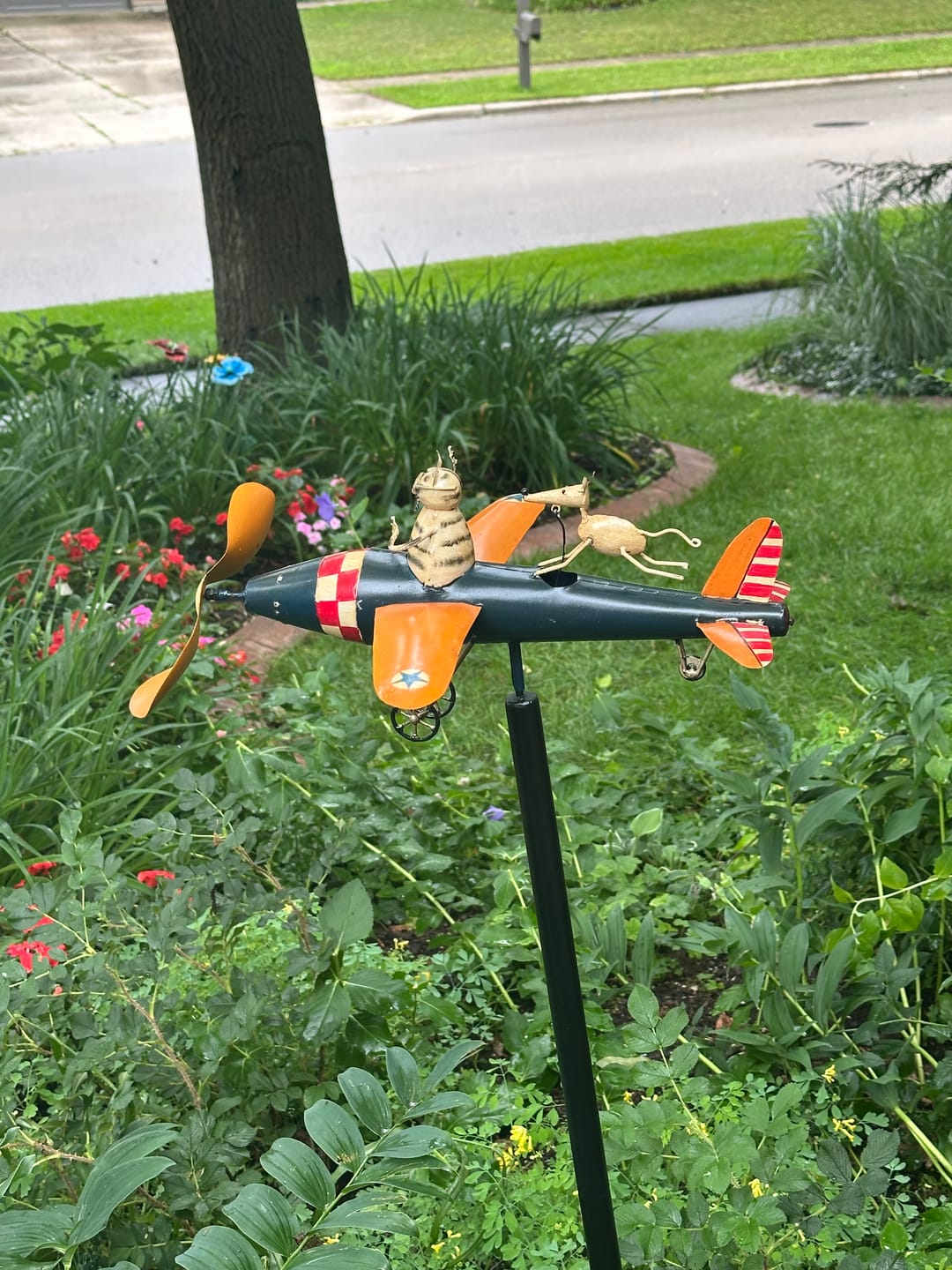 Customer photo review of Cat Aviator Whirligig with Pole