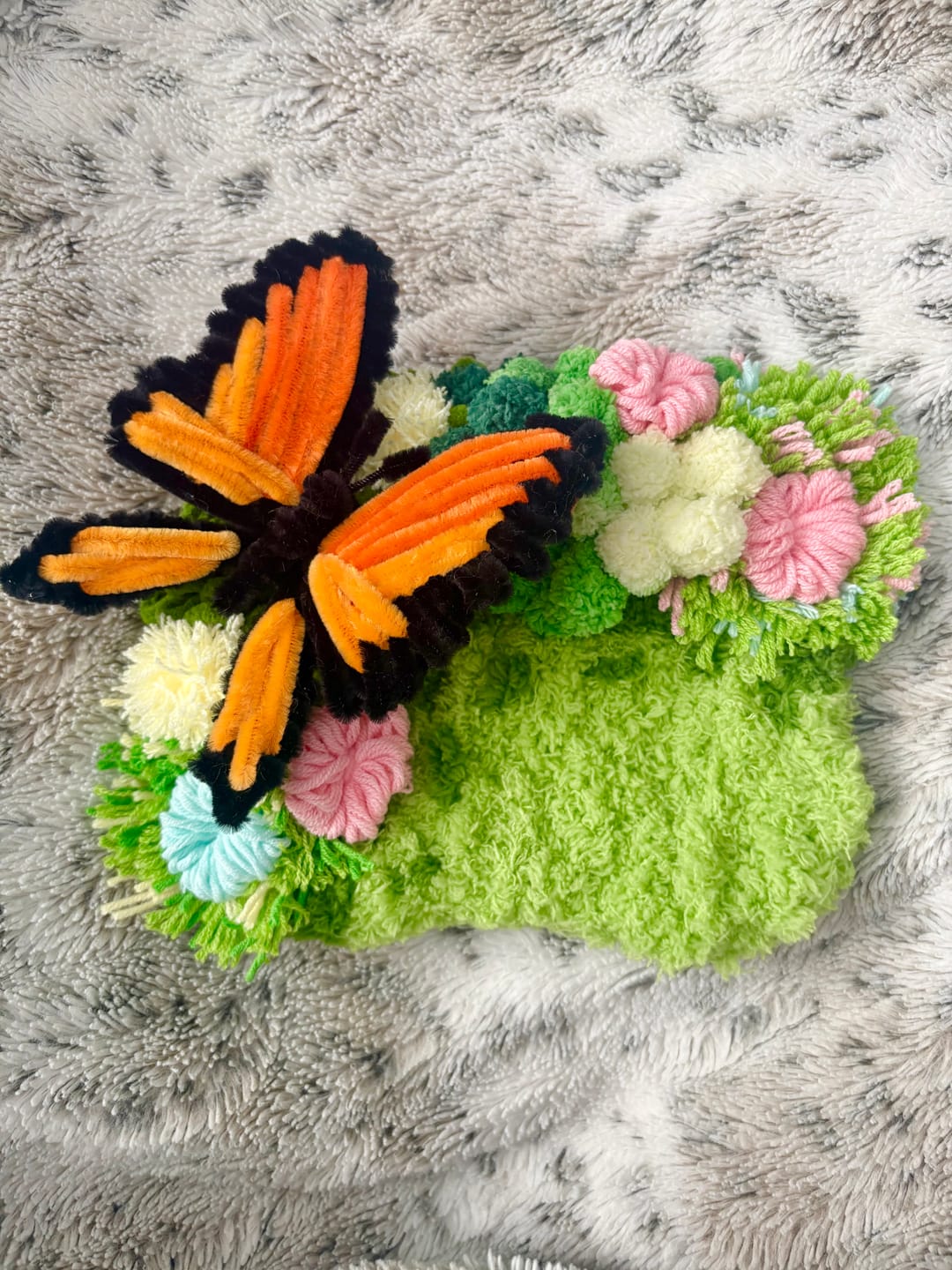 Customer photo review of Monarch Butterfly - Moss Coaster Kit