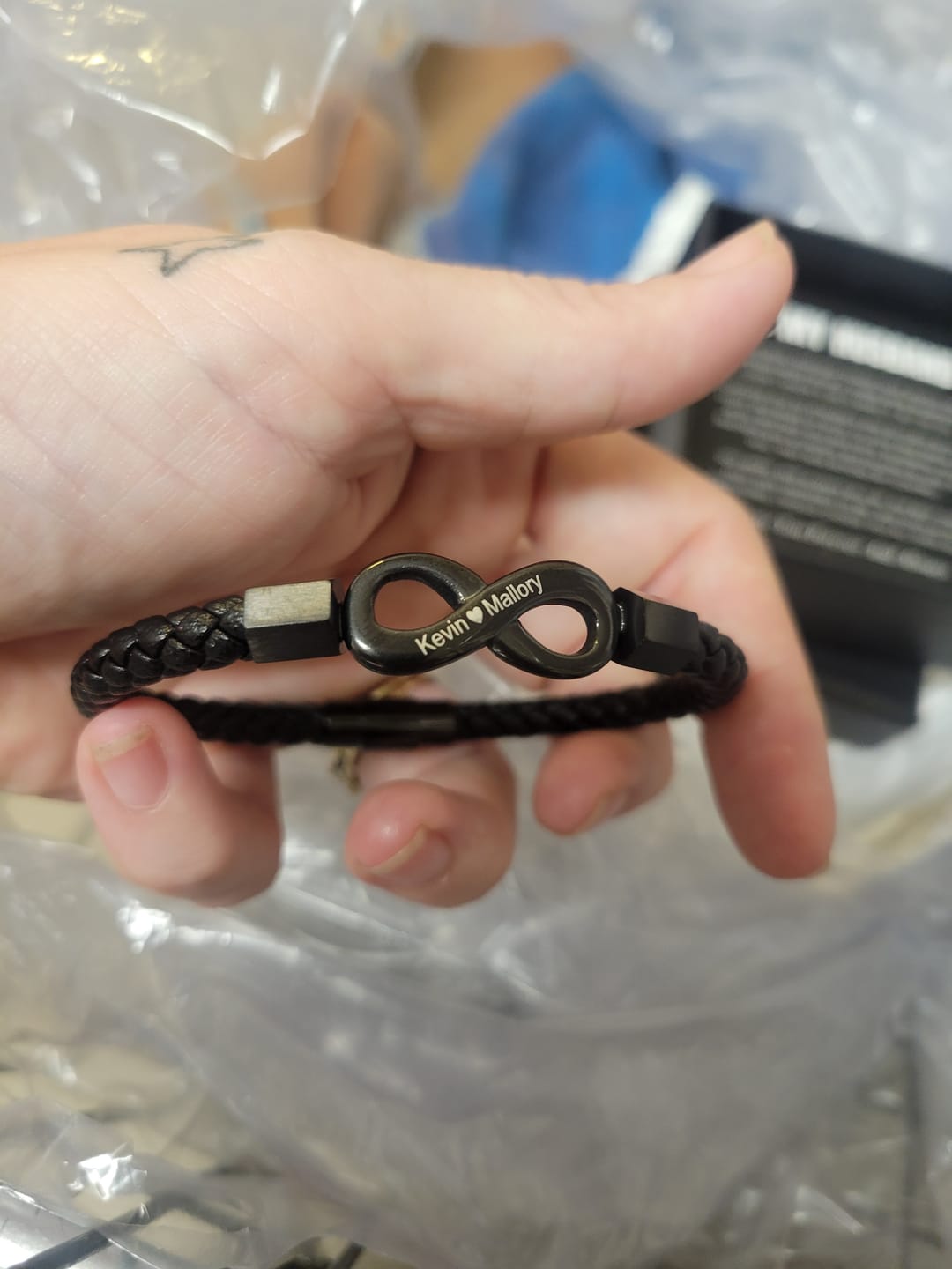 Customer photo review of "To My Husband" Personalized Bracelet