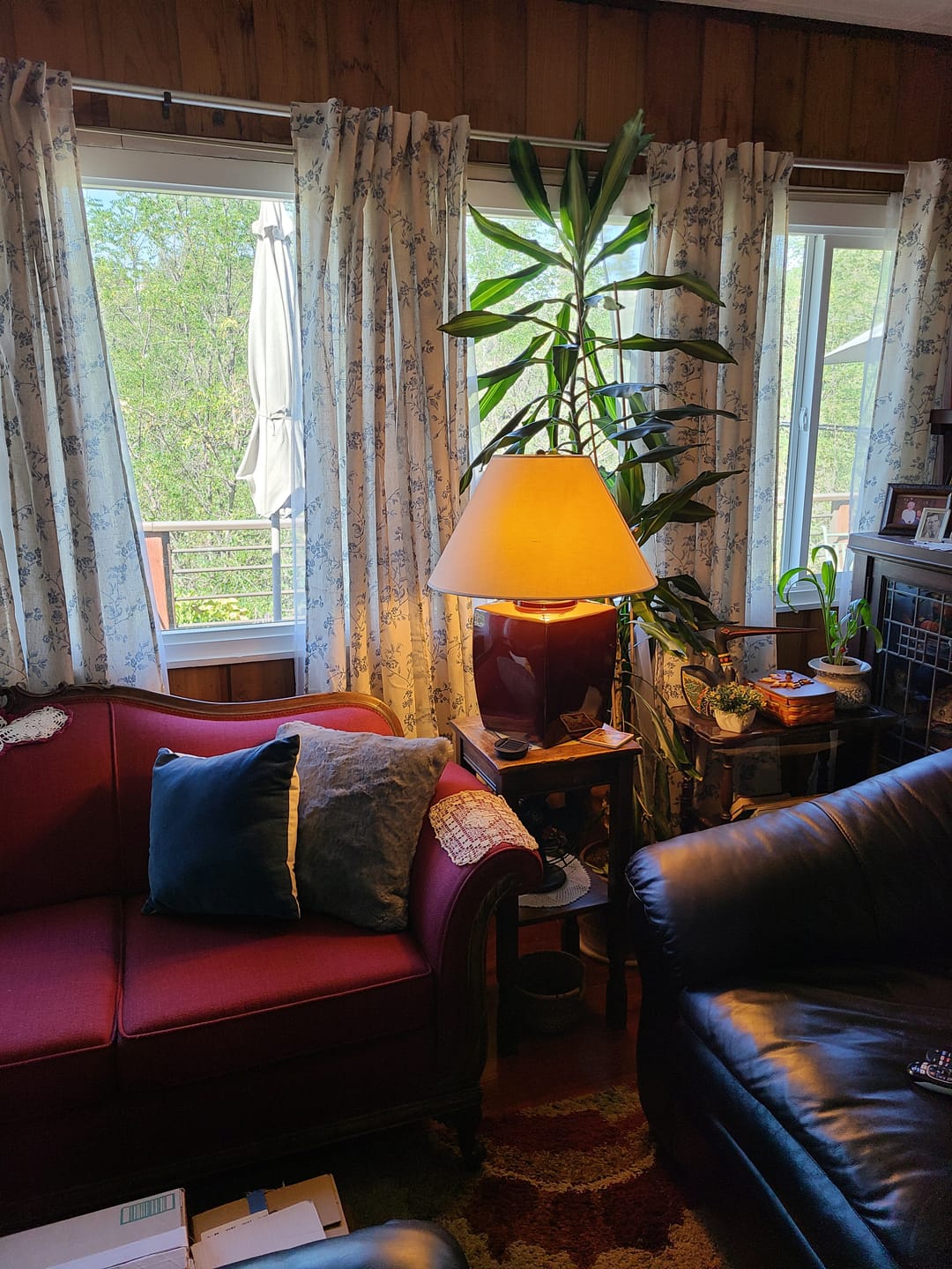 Customer photo review of Vintage Wavy Floral Embroidery Kitchen Curtains (2 Panels)