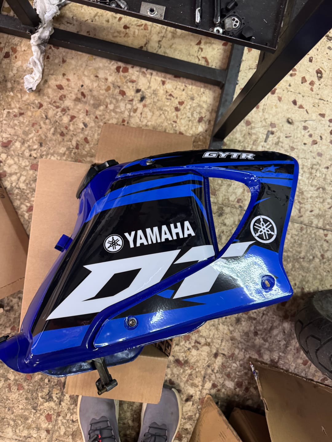 Customer photo review of Kit Déco BLEU – Yamaha DTR DTX 125 2004-2007