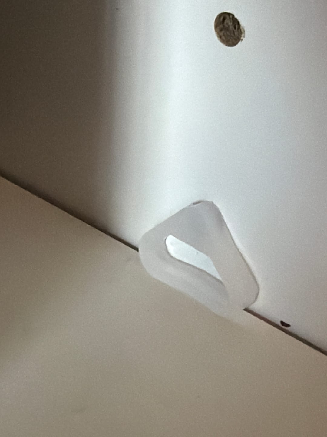 Customer photo review of Shelf Support Retaining Clip | Plastic | Translucent
