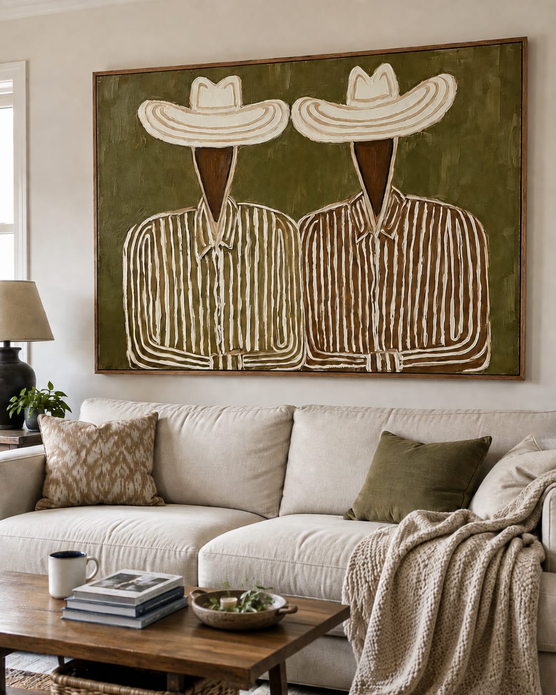 Customer photo review of Prairie Pair-Western Portrait Painting