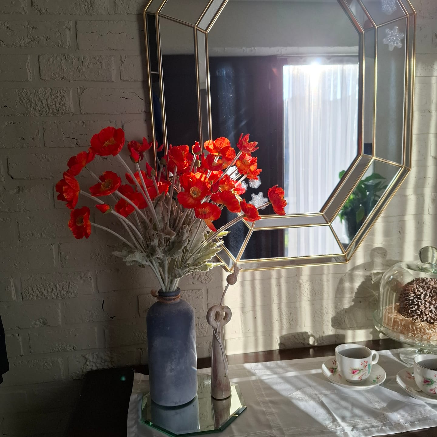 Customer photo review of Zijden Klaprozen - Oranje