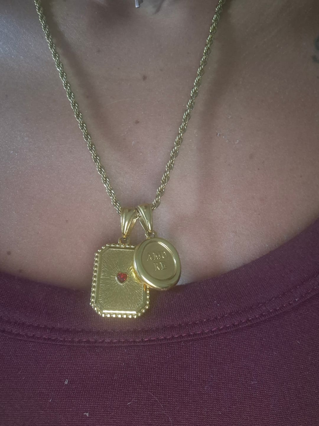 Customer photo review of Ciondolo "Dove nascono le emozioni"