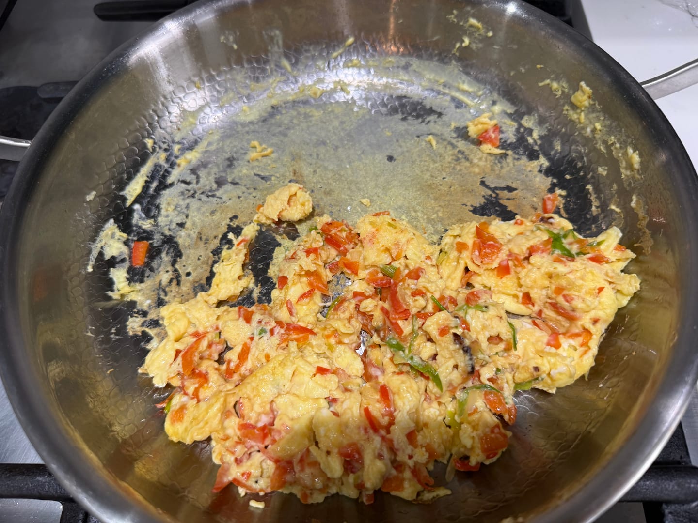 Customer photo review of Hand-Hammered Titanium Pan