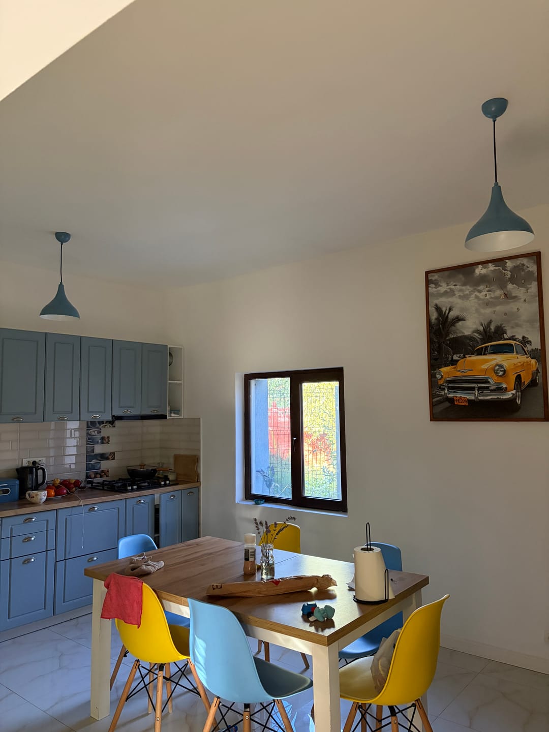 Customer photo review of Lustra BITLIS, albastru, metal, 22x33-122 cm