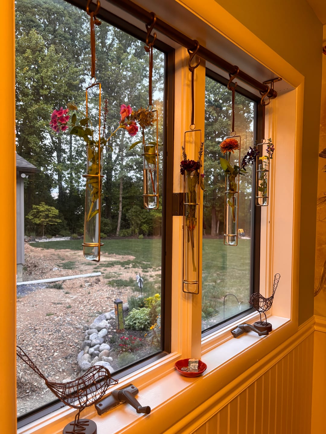 Customer photo review of Pot Rail – Antique Brass