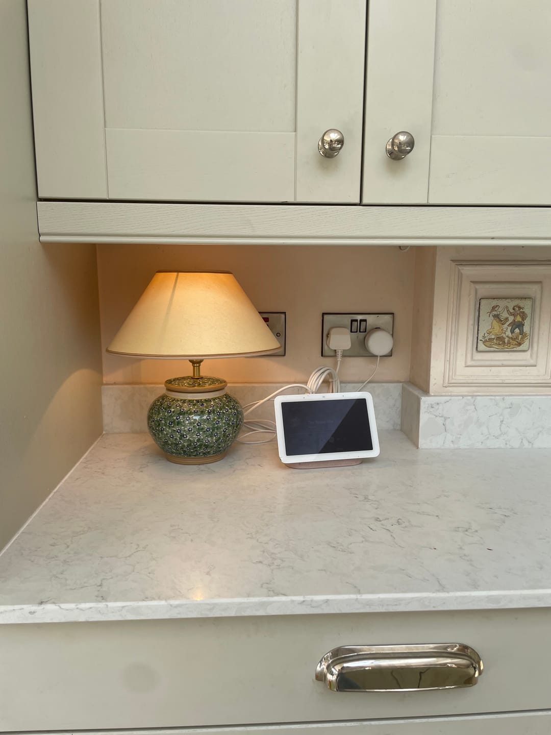 Customer photo review of 5" Lamp Base | Lawn Green
