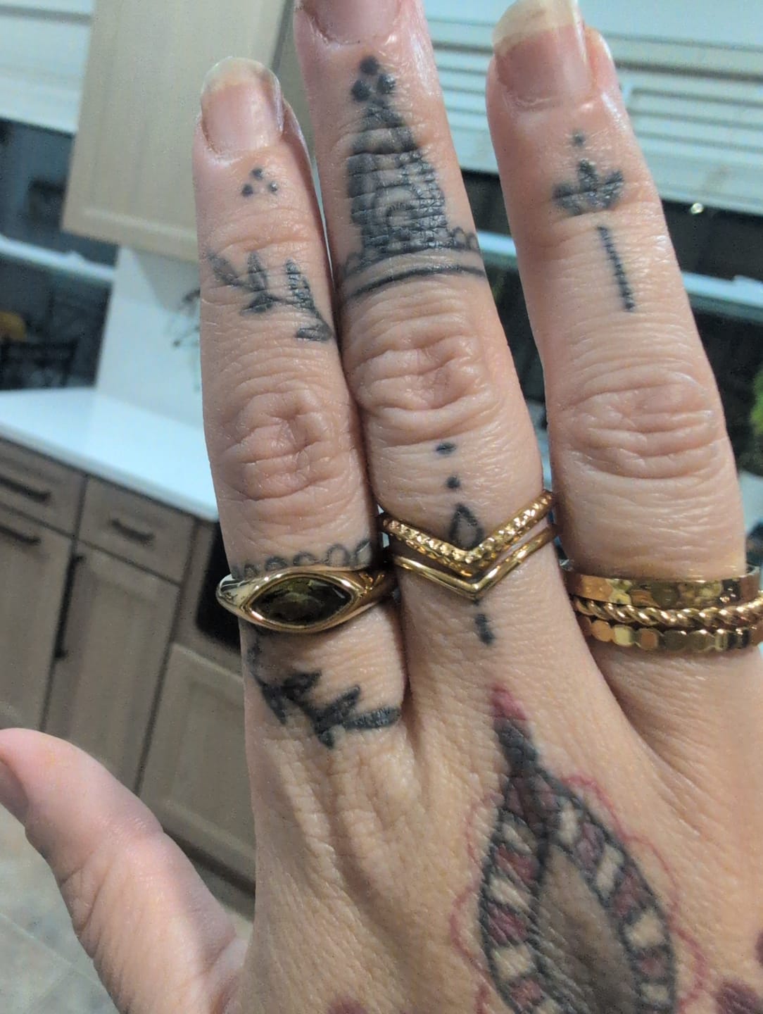 Customer photo review of Green Arizona Crystal Ring