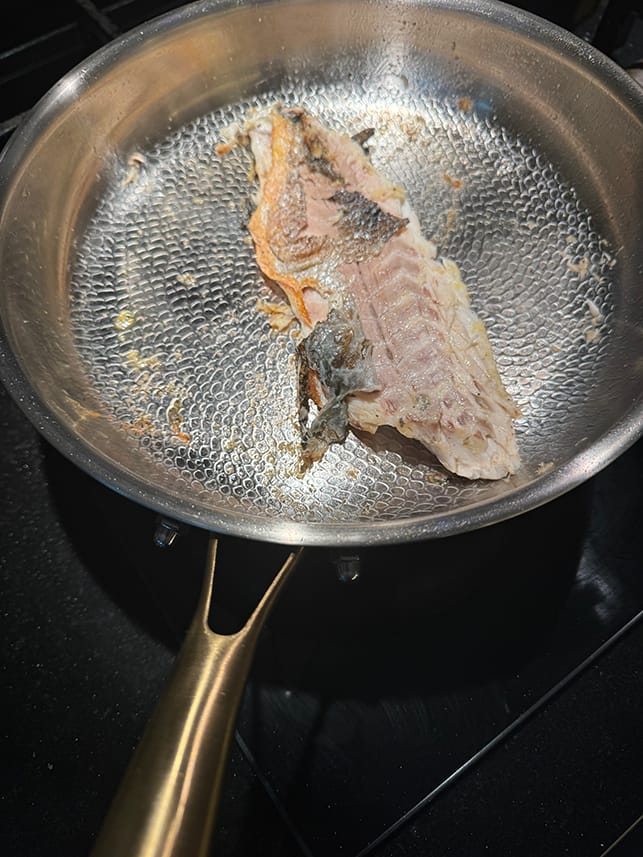 Customer photo review of Hand-Hammered Titanium Pan I Limited Edition