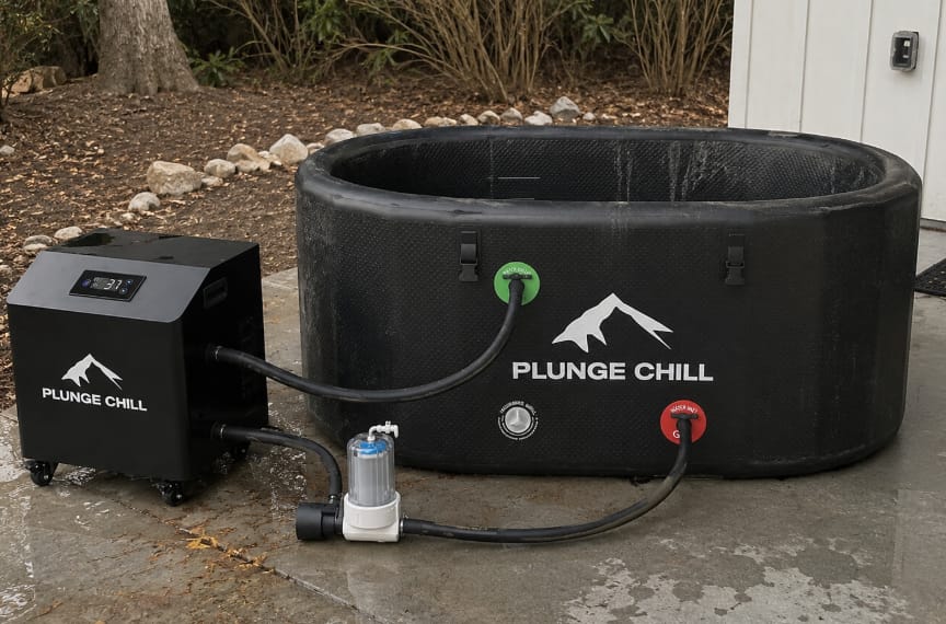 Customer photo review of 1HP Cold Plunge Chiller + Tub(Pro)