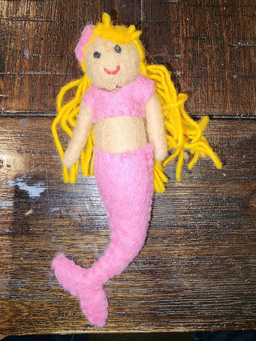 Customer photo review of Felt Coral Mermaid Hanging - Pink Tail
