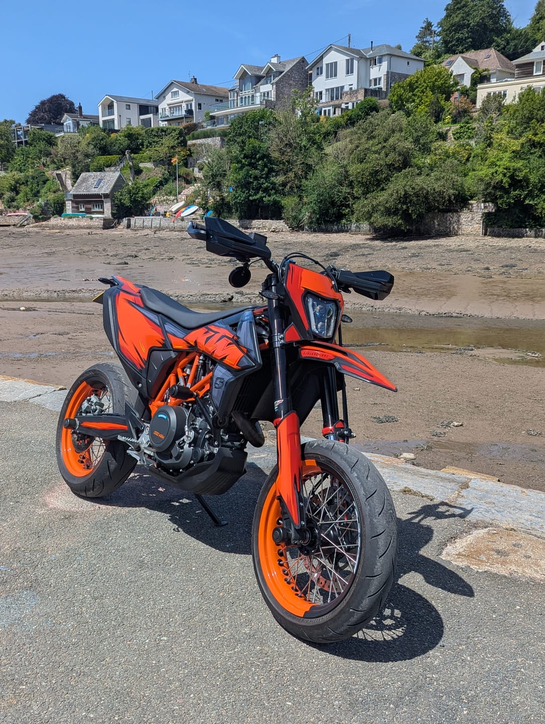 Customer photo review of 50/50 Supermoto Wheel Graphics - 2 Color Wheel Wrap