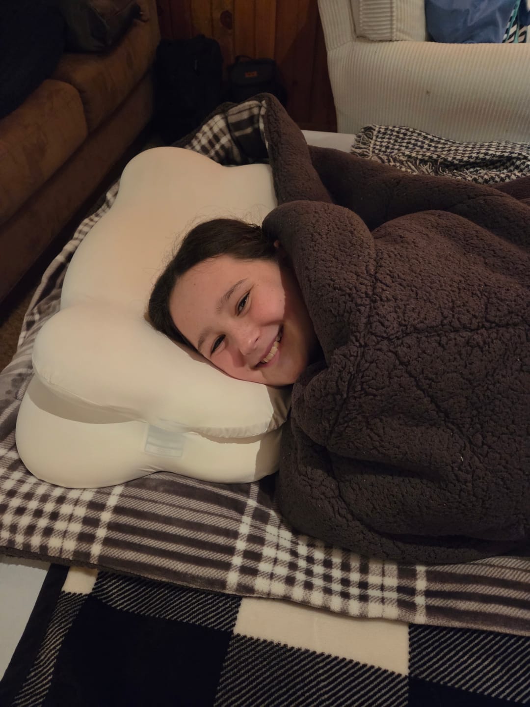 Customer photo review of CloudAlign™ Pillow