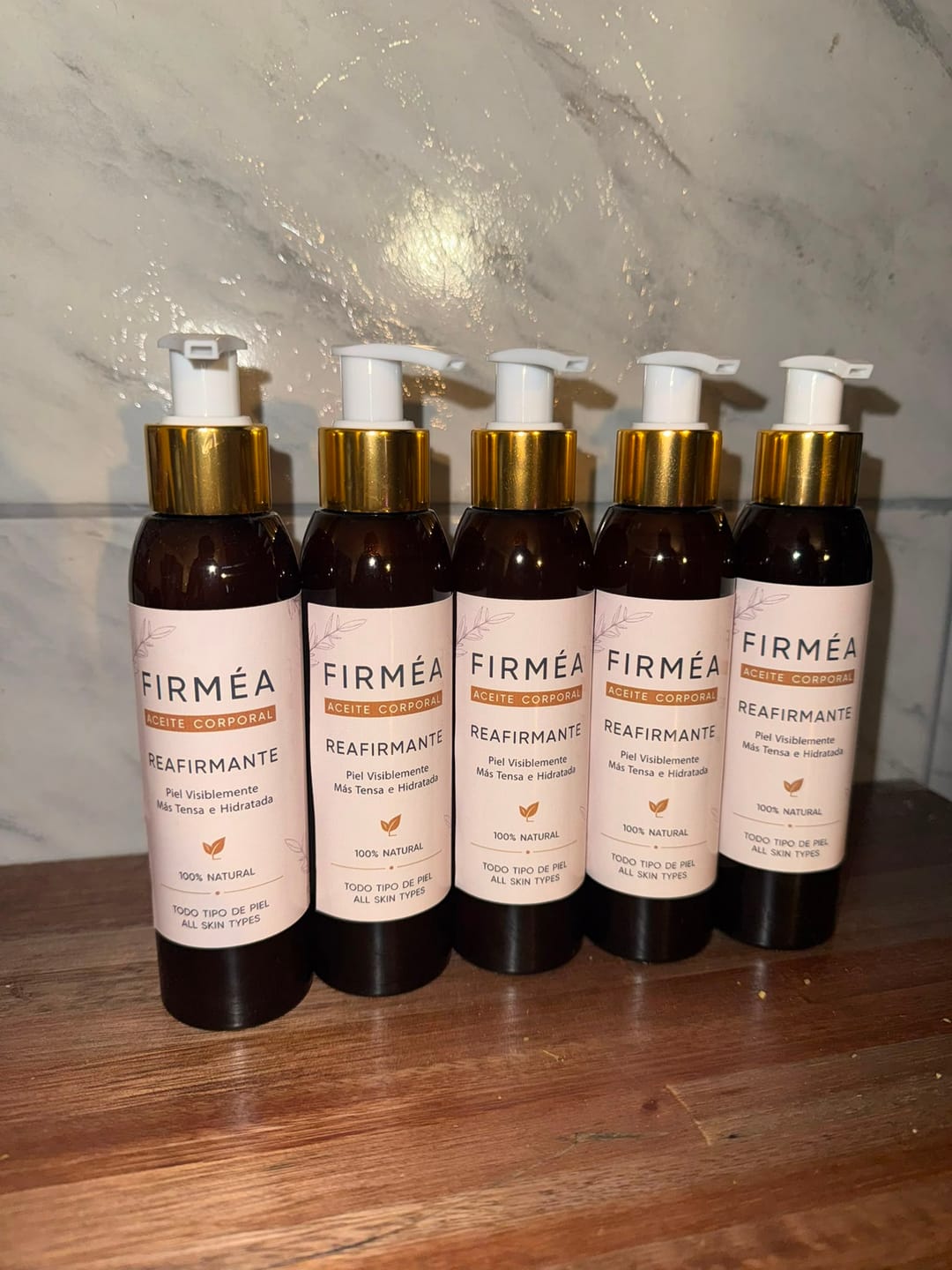 Customer photo review of Aceite Corporal Reafirmante - Combate Celulitis, Flacidez y Arrugas