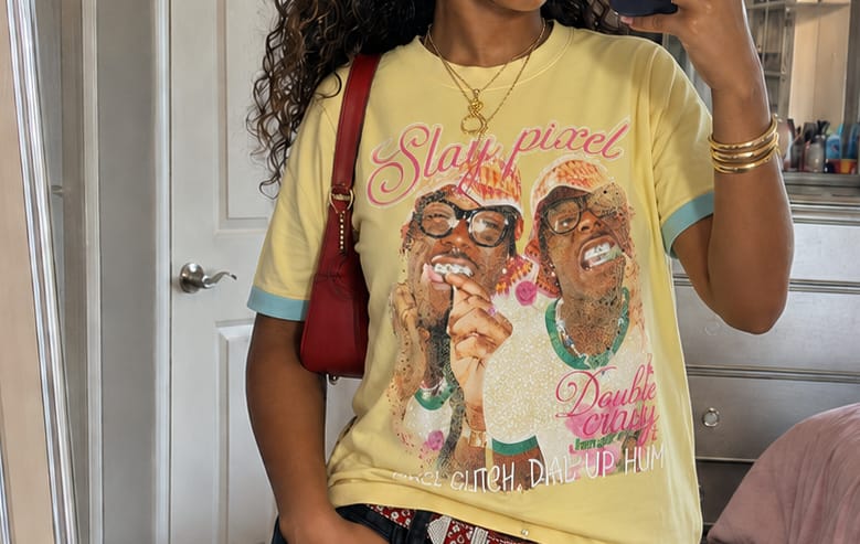 Customer photo review of Pixel Glam T-Shirt-256