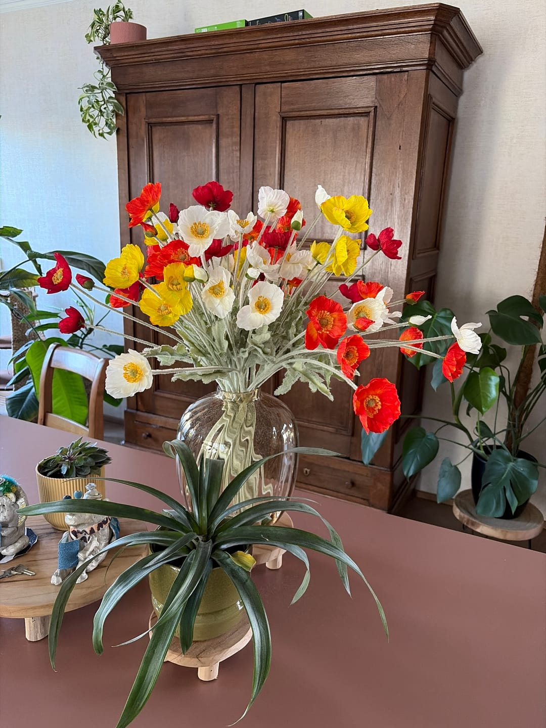 Customer photo review of Zijden Klaprozen - Mix