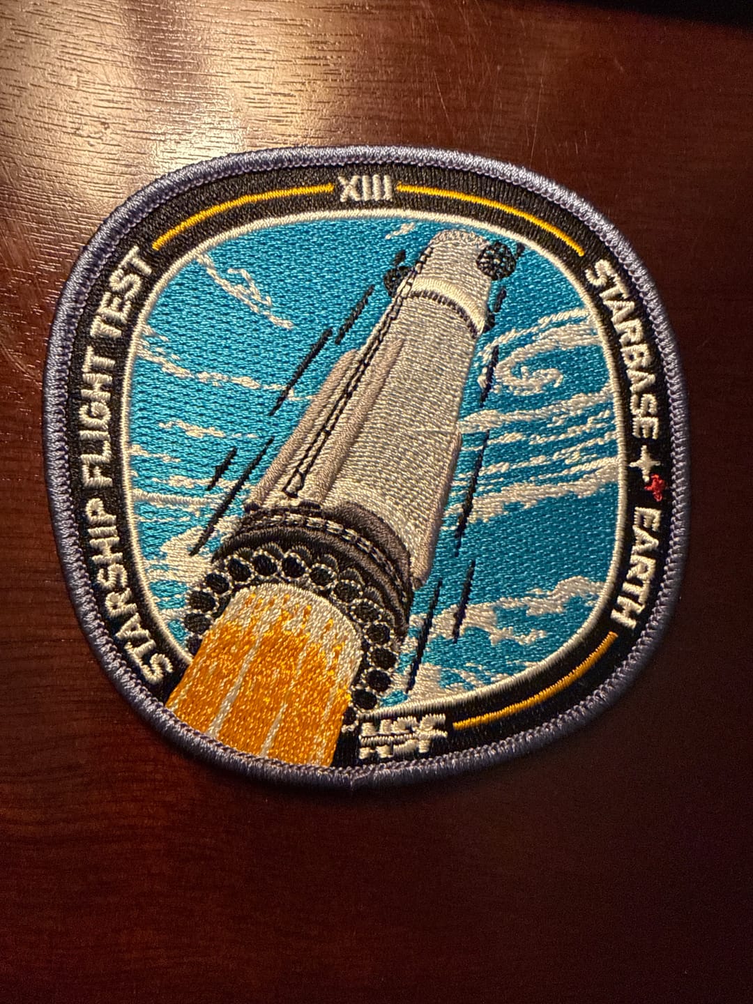 Customer photo review of SpaceX Starship Flight 13 - Collectors Patch