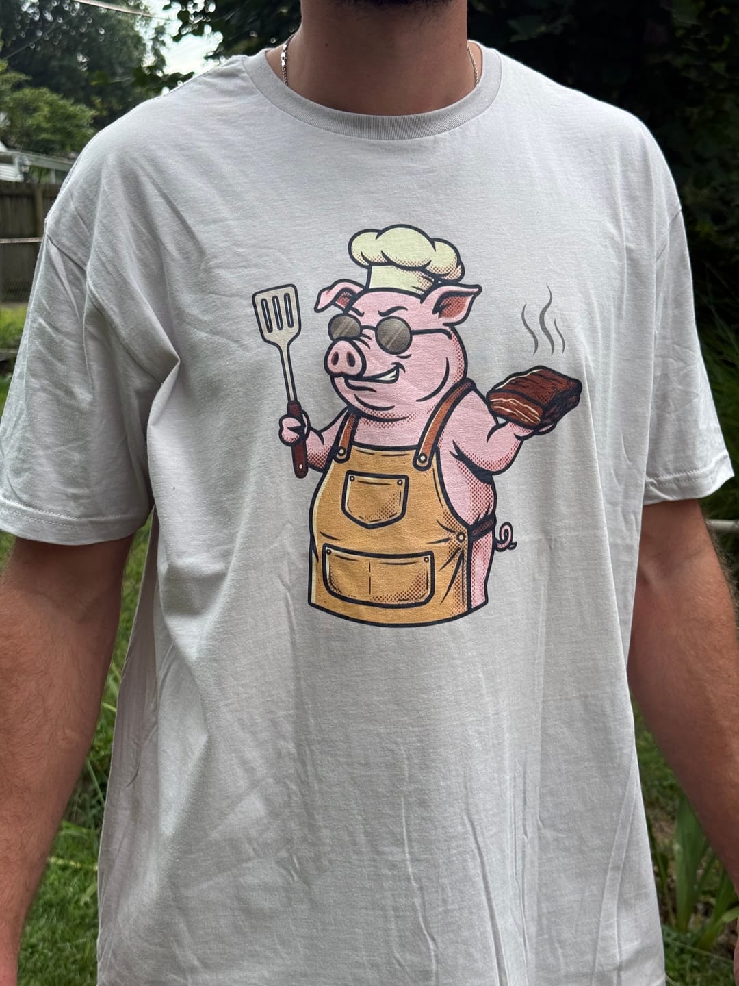 Customer photo review of Cool Pig T-Shirt