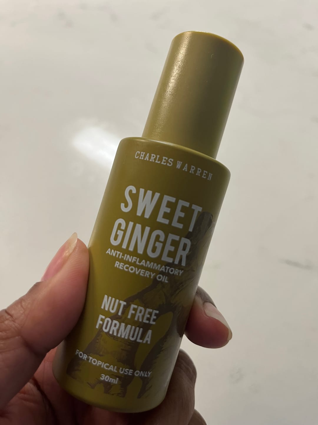 Customer photo review of [Nut-Free] Sweet Ginger Dry Oil for Sensitive Skin