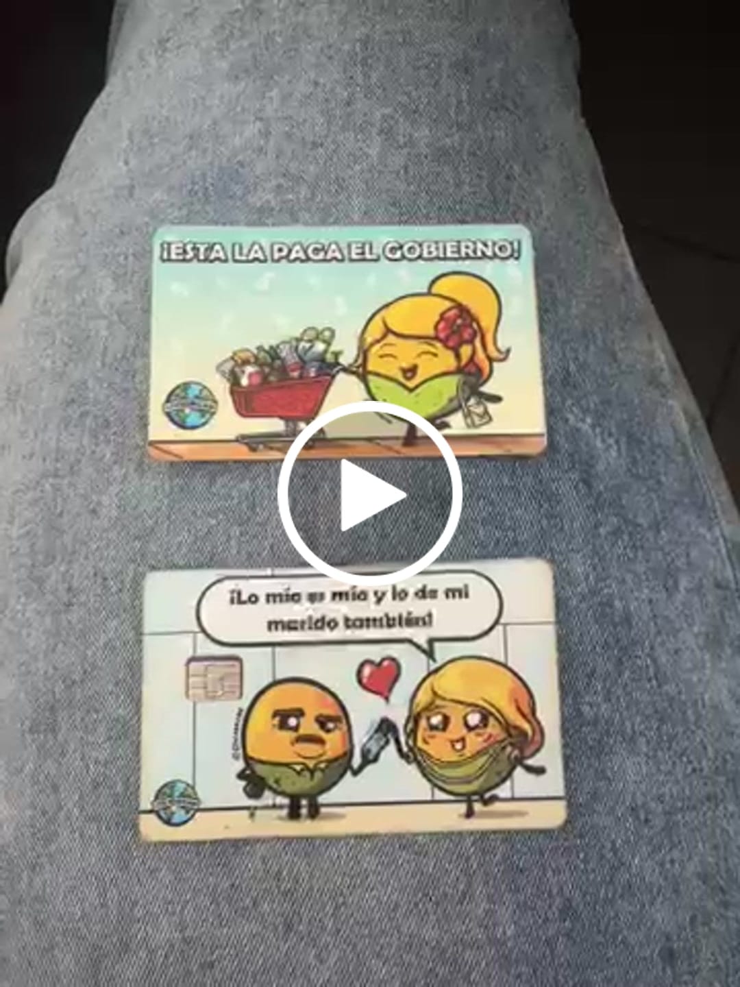 Customer video review of Esta la paga el Gobierno - Sticker para Tarjeta de Crédito