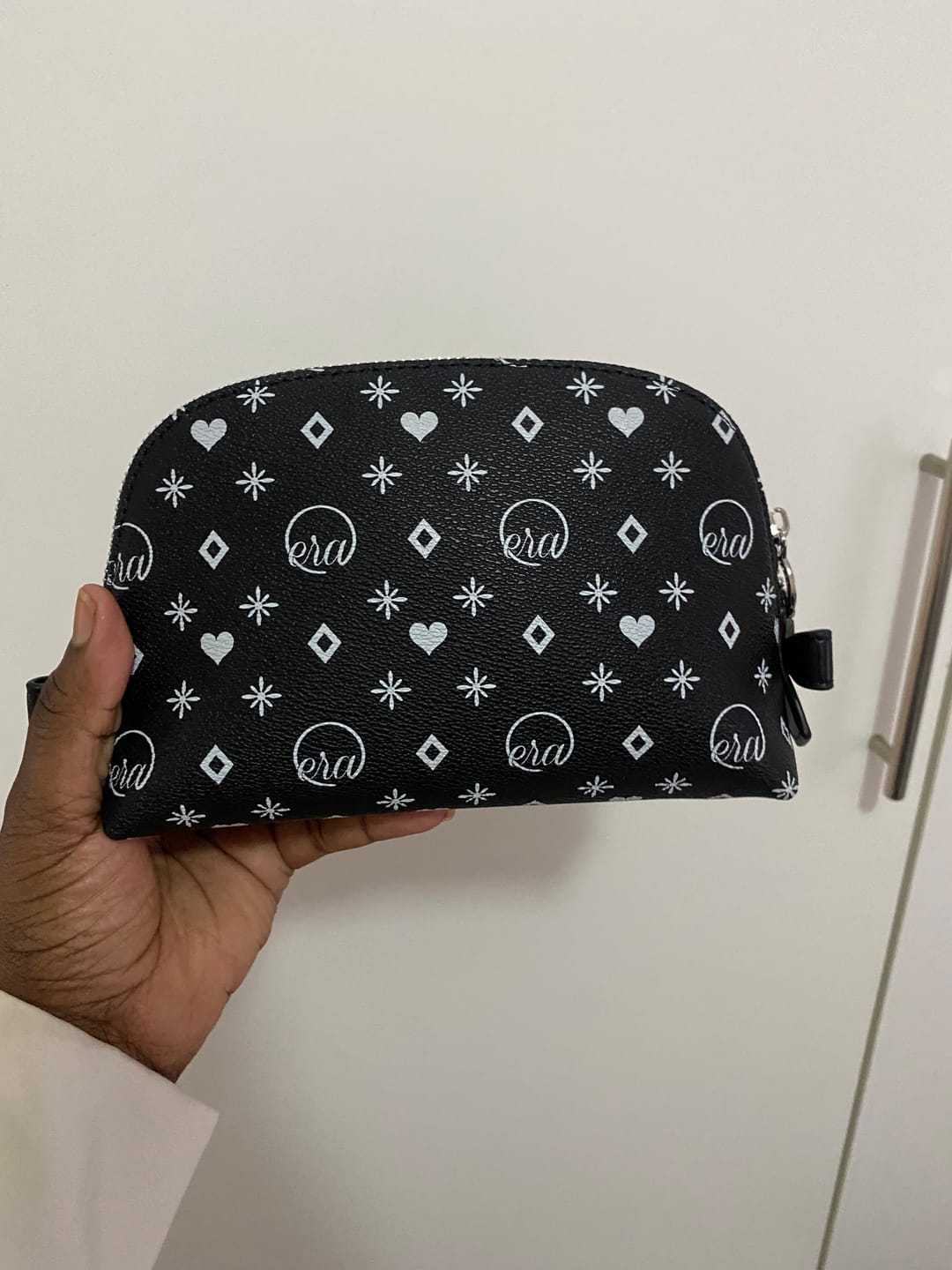 Customer photo review of Black Go Getter Makeup Bag