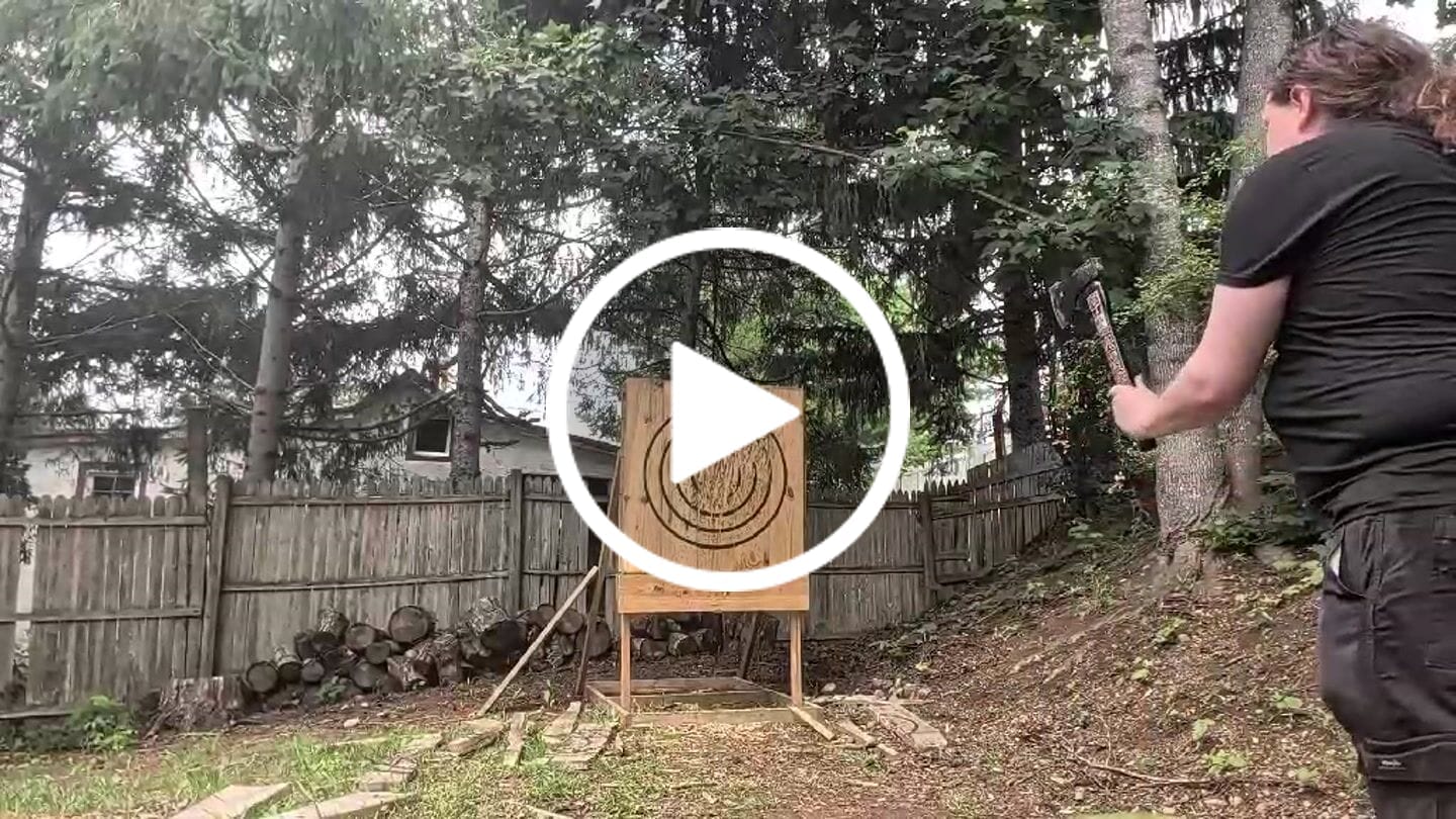 Customer video review of Aztec Throwing Axe