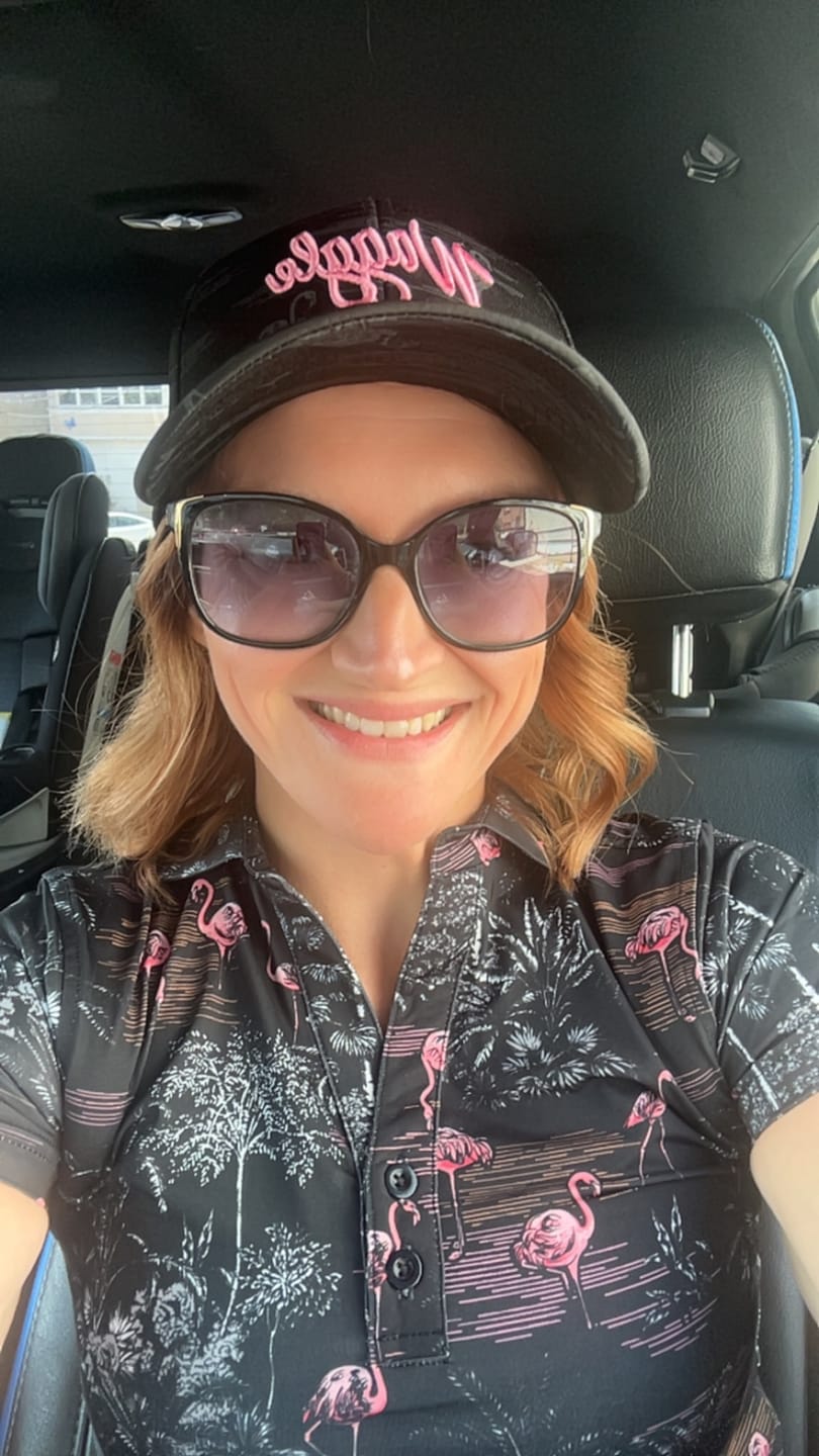 Customer photo review of Waggle Brand Hat - Flamingrove
