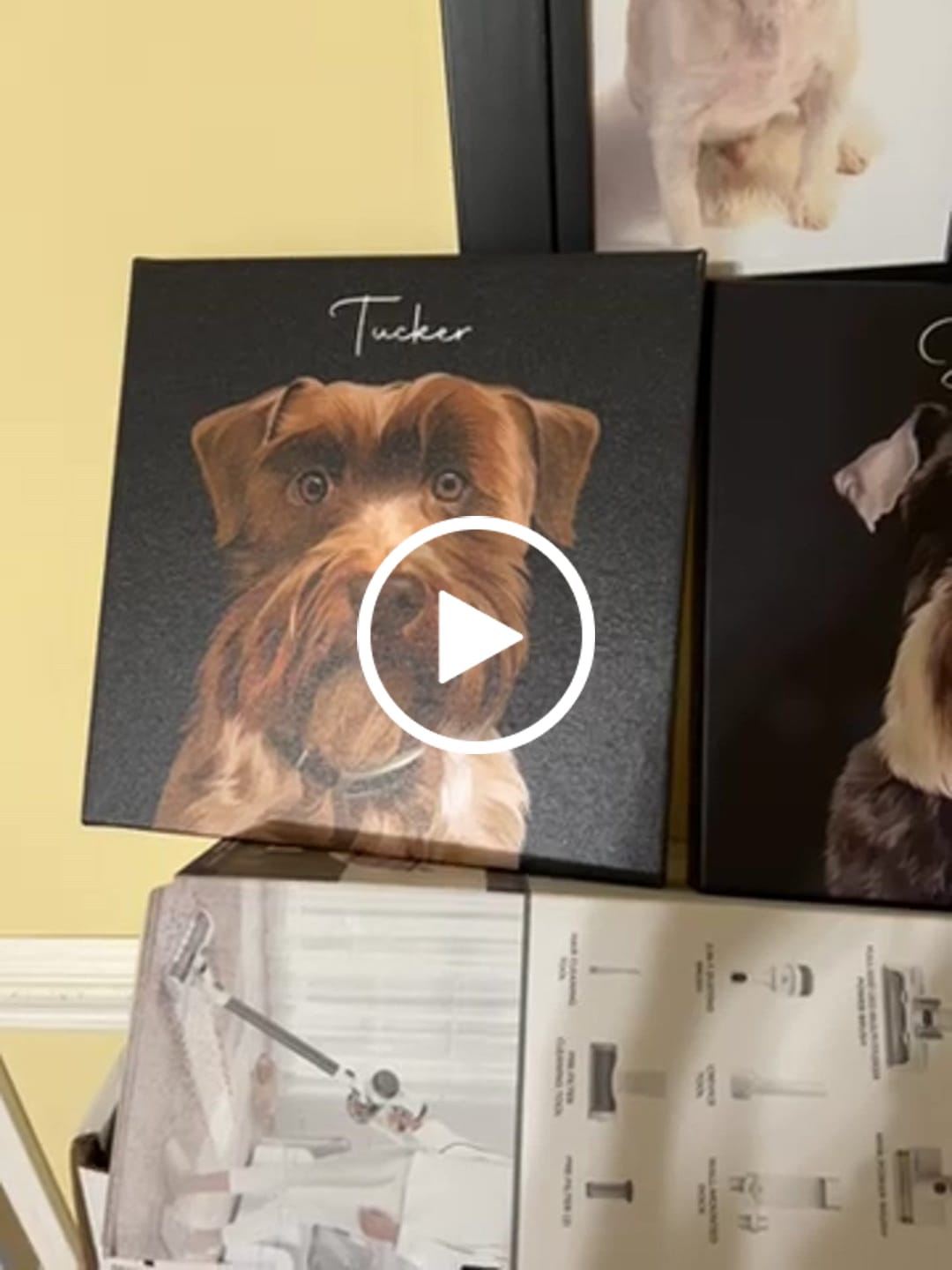 Customer video review of Pet Art Canvas Wrap